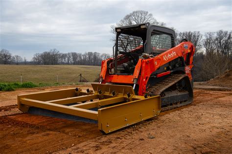 used skid steer box grader|driveway grader for skid steer.